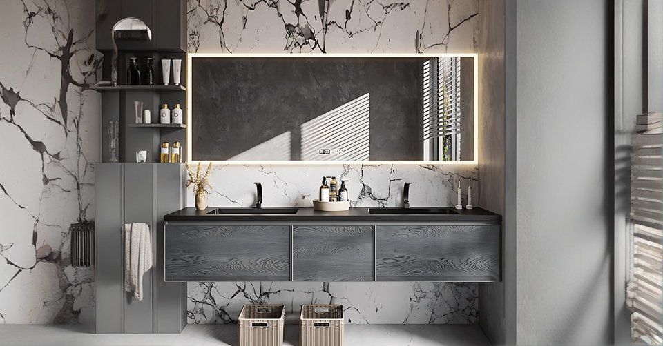 Double Sink Vanity Decor: Smart Ways to Fill the Empty Space