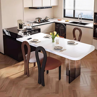 94" - 102" Kitchen Island Includes Design with Patterns & Ample Storage Space (No Chair)