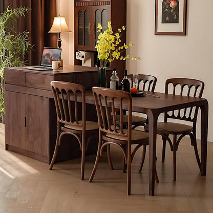 89” - 96” Retro Elegant Kitchen Island Includes Large Storage Space (No Chair)