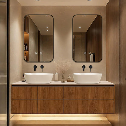 60” - 78” Luxury Bathroom Vanity Includes Two Mirrors & Above Counter Sink