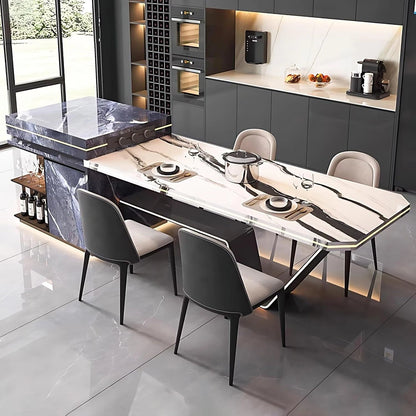 94” - 102” Practical Kitchen Island Includes Unique Base Design & Open Space (No Chair)