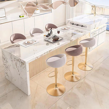 94” - 102" Luxury Exquisite Kitchen Island Includes Brown Striped Panel (No Chair)