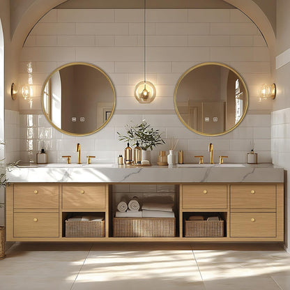 88'' Modern Bathroom Vanity with American Country Style