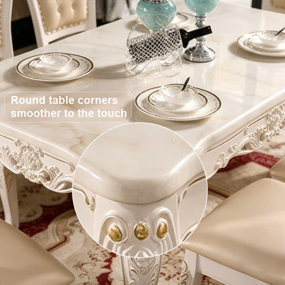 51‘-63‘’ ’European Style Dining Table with  Unique Carved Design(No Chairs)