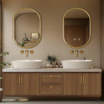 60” – 96” Retro Exquisite Bathroom Vanity Includes Symmetrical Stripe Cabinets