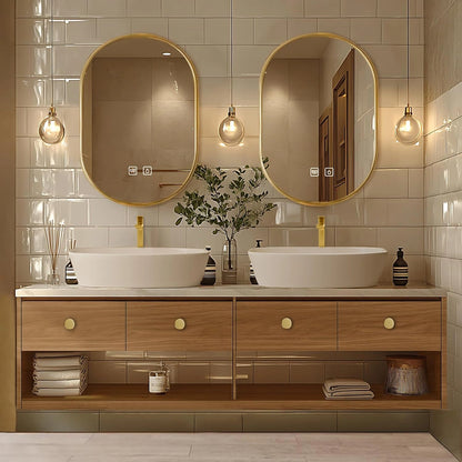 68” - 92” Retro Exquisite Bathroom Vanity Includes Above Counter Sink