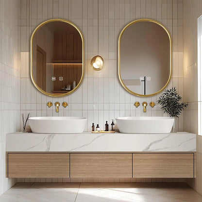 60” – 96” Bathroom Vanity Includes Wood Grain Cabinet & Above Counter Basins