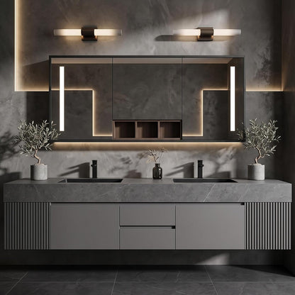 52''-110'' Floating Bathroom Vanity Sinks Set Includes Deep Center Drawers for Storage