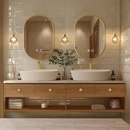 68” - 92” Retro Exquisite Bathroom Vanity Includes Above Counter Sink