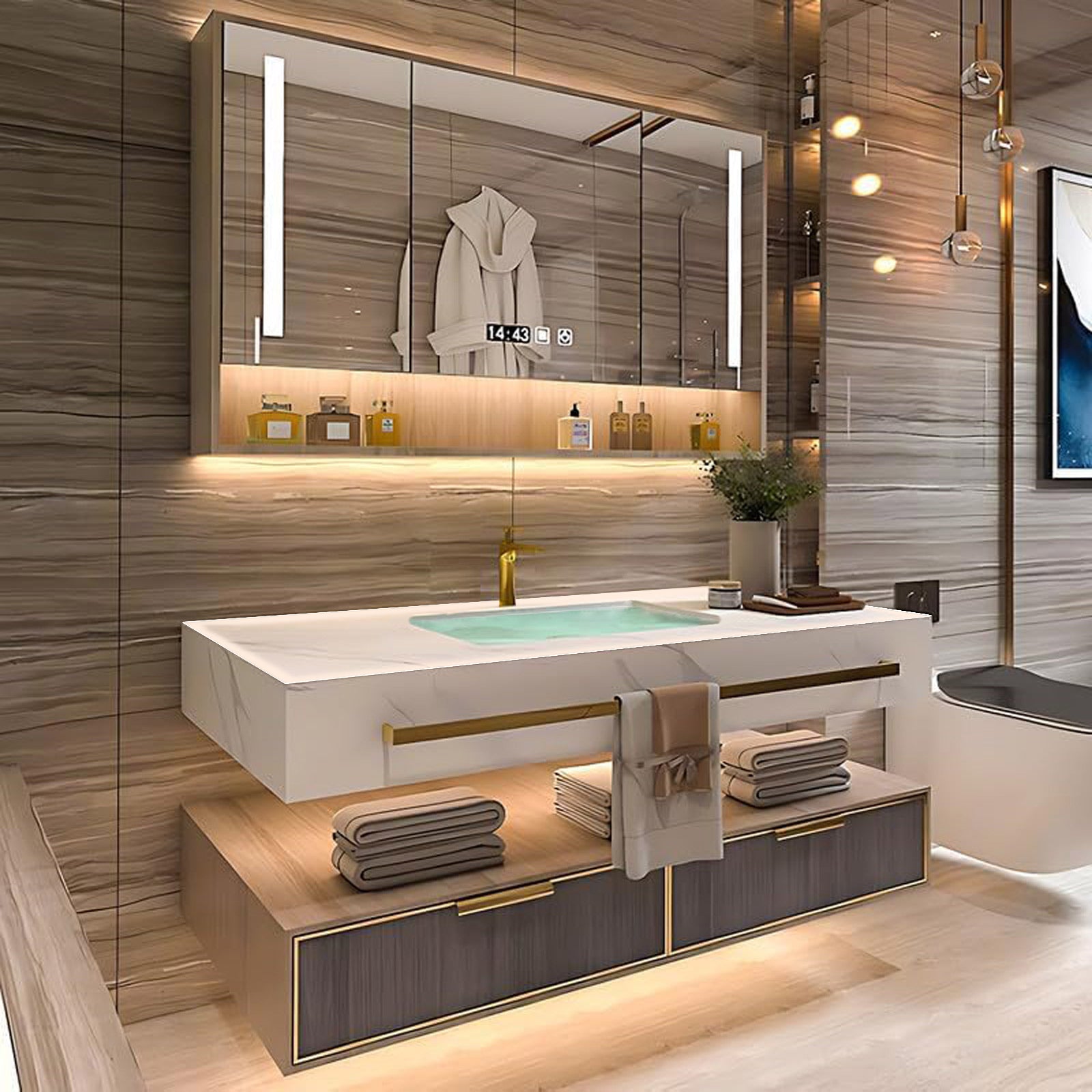 Vanity Images Open Storage Bathroom Vanity: 36