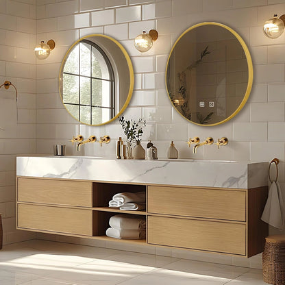68” - 96” Modern Fashion Bathroom Vanity with Two Types of Storage Spaces
