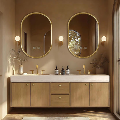 64” - 96” Modern Exquisite Bathroom Vanity Includes Seamless Ceramic Sink