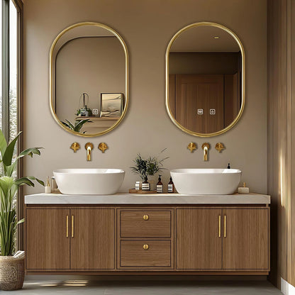 60” – 96” Retro Exquisite Bathroom Vanity Includes Symmetrical Stripe Cabinets