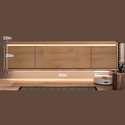 48"- 72" Floating Bathroom Vanity Set–Solid Wood & LED Lighting