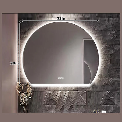 52"- 72" Wall Mounted Bathroom Vanity Set with Smart Mirror & Double Ceramic Sink