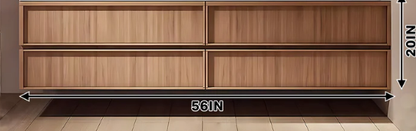 56"- 78" Floating Double Ceramic Sink With Led Lighting Smart Mirror