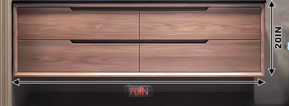 52"- 78" Solid Wood Double Sink Bathroom Vanity Set with Intelligent Mirror