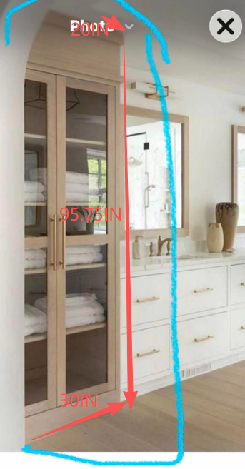 56"- 78" Solid Wood Double Sink Batrhroom Vanity with Rectangle Defogging Mirror