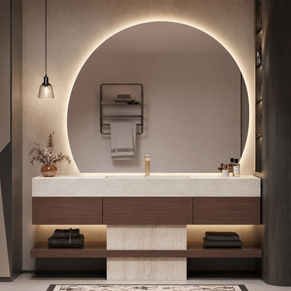 56” - 68” Modern Exquisite Bathroom Vanity Includes Modular Combination Design