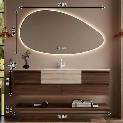 48” - 68” Light Luxury Bathroom Vanity Includes Wood Cabinet Combination Design