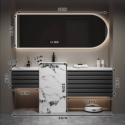 36“-80” Modern stylish bath vanity big smart mirror