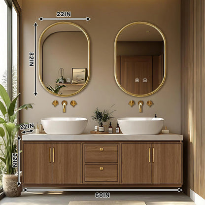 60” – 96” Retro Exquisite Bathroom Vanity Includes Symmetrical Stripe Cabinets