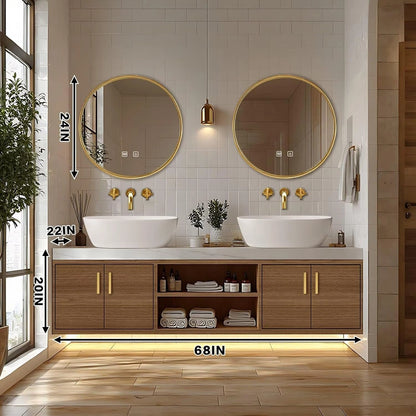 60” - 96” Exquisite Bathroom Vanity Includes Modern Premium Style