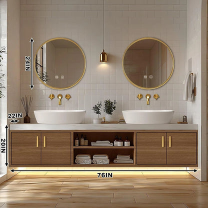 60” - 96” Exquisite Bathroom Vanity Includes Modern Premium Style