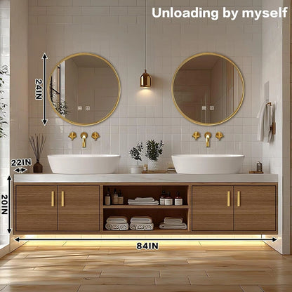 60” - 96” Exquisite Bathroom Vanity Includes Modern Premium Style