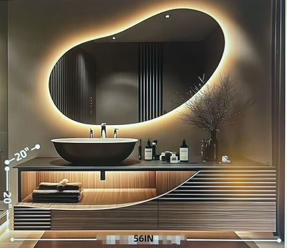 76"- 84" Modern Solid Wood Style Double Sink Bathroom Vanity