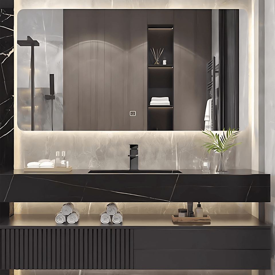 Black Bathroom Vanity Set