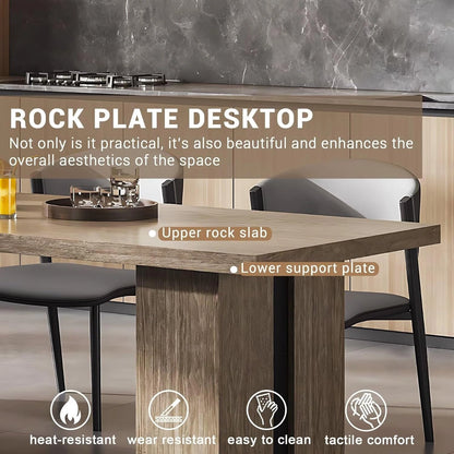 79” - 94” Unique Kitchen Island with Wheels and Storage for 2-4 Person (No Chair)