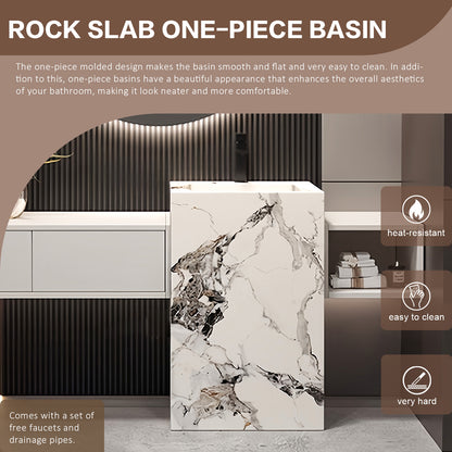 52"- 72" Round Mirror With LED Lighting And White color Single Basin And Sink