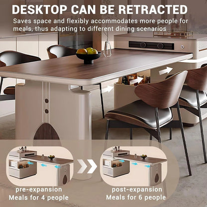 96” Unique Minimalist Kitchen Island Includes Striped Design Island Platform (No Chair)