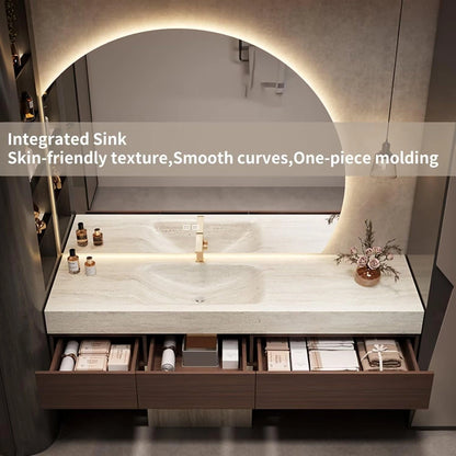 56” - 68” Modern Exquisite Bathroom Vanity Includes Modular Combination Design