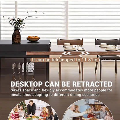 94” - 102” Log Modern Kitchen Island Includes Visualization and Open Storage (No Chair)