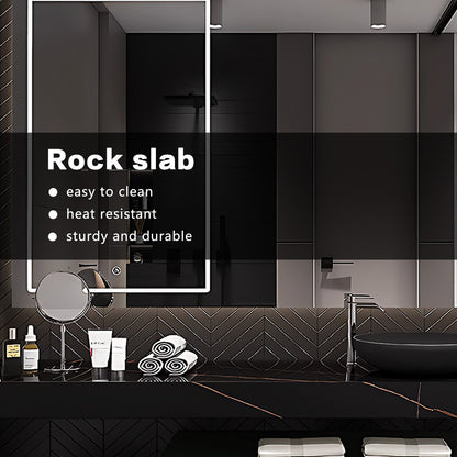 52"- 78" Wall Mounted Single Basin and Sink Open Shelving With Intelligent Mirror