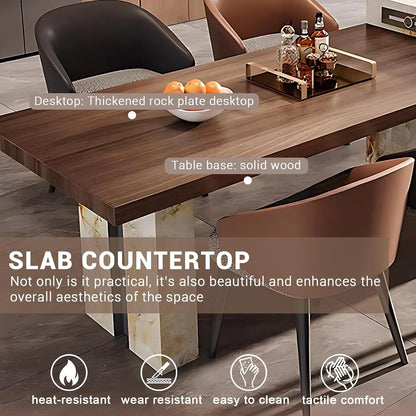 95” - 110” Light Luxury Kitchen Island Include Unique Golden Pattern Design (No Chair)