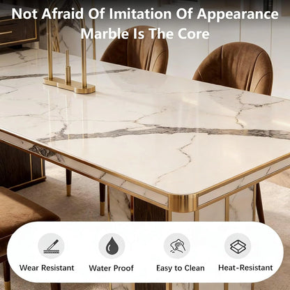 75” Luxurious Kitchen Island with Extendable Dining Table & 2 Drawers