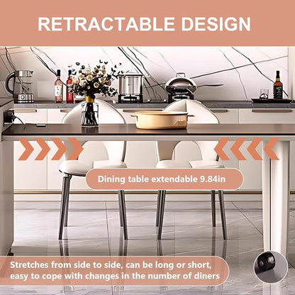 79” – 95” Practical Kitchen Island Includes Black and White Simple Design