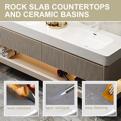 52"- 78" Wall Mounted Bathroom Cabinet Set with LED Defogging Mirror and Sink