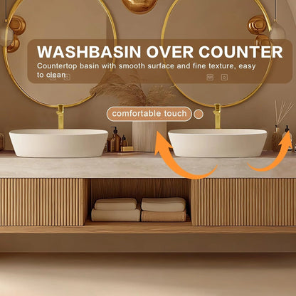 64” - 96” Elegant Exquisite Bathroom Vanity Includes Striped Cabinet