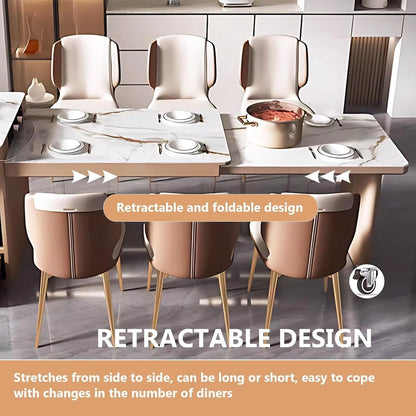 54” Modern Fashion Kitchen Island with Pull-Out Cabinets Includes Pulley Island (No Chair)