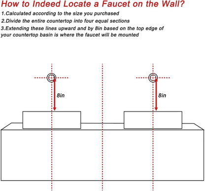 68” - 96” Simple Practical Bathroom Vanities with Exquisite Handle