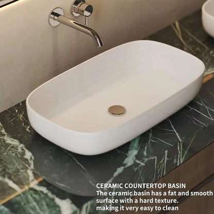 60” - 78” Luxury Textured Bathroom Vanity with Above Counter Basin & Drawers