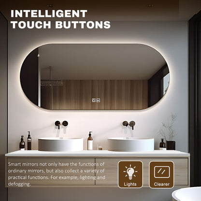 52“- 64” Solid Wood Bathroom Cabinet Dresser Vanity Double Basin Set