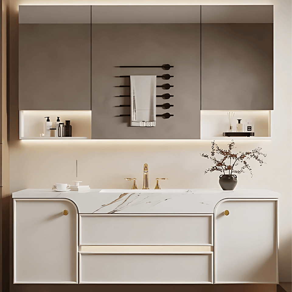 White Bathroom Vanity Set