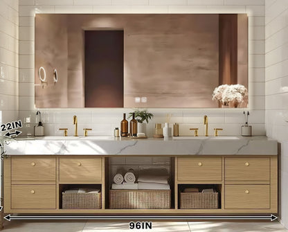 68” - 96” Practical Floating Bathroom Vanity Includes Exquisite Handle