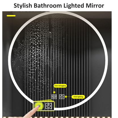 40"- 64" Single Basin Floating Bathroom Vanity Set with Drawers and Illuminated Defogging Mirror