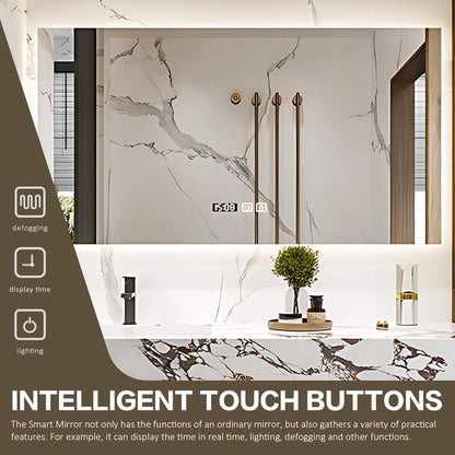 40” - 64” Luxurious Bathroom Vanity with Unique Patterned Slate Countertop
